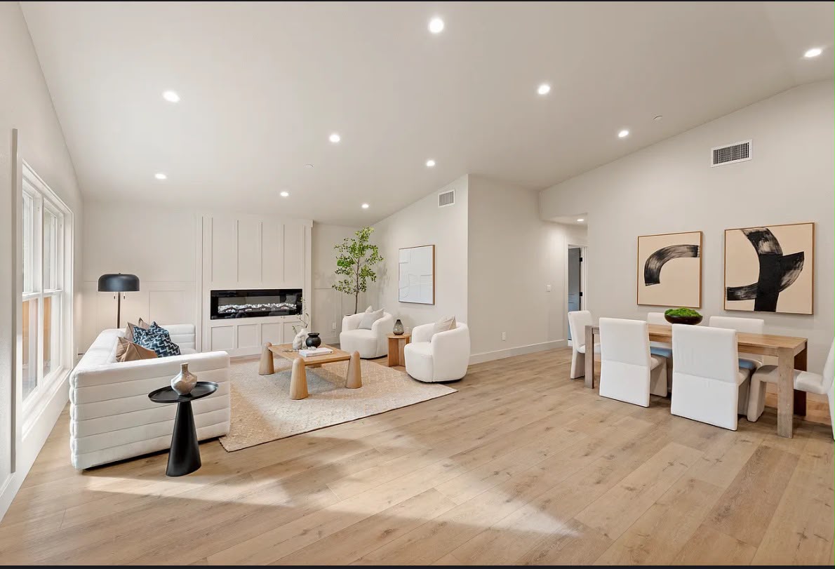 Modern Home Remodel - Living Room Detail - San Jose CA