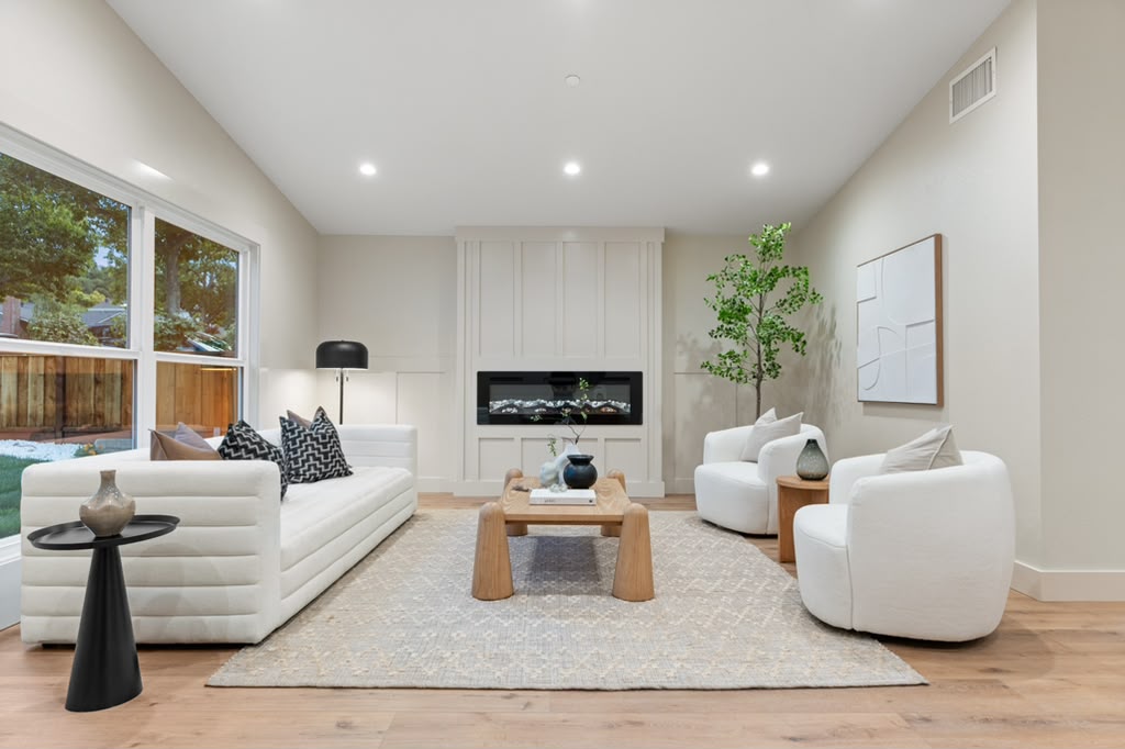 Modern Home Remodel - Living Room - San Jose CA